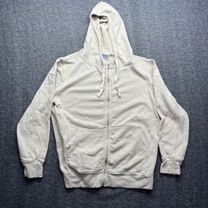 Jungmaven Hoodie Men Medium Oatmeal Hemp Organic Cotton Made in USA Sweatshirt